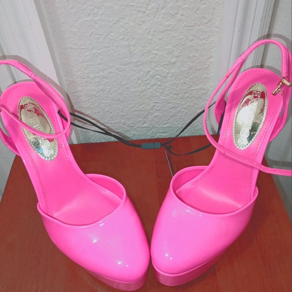 Express Bubble Gum Pink High Heels